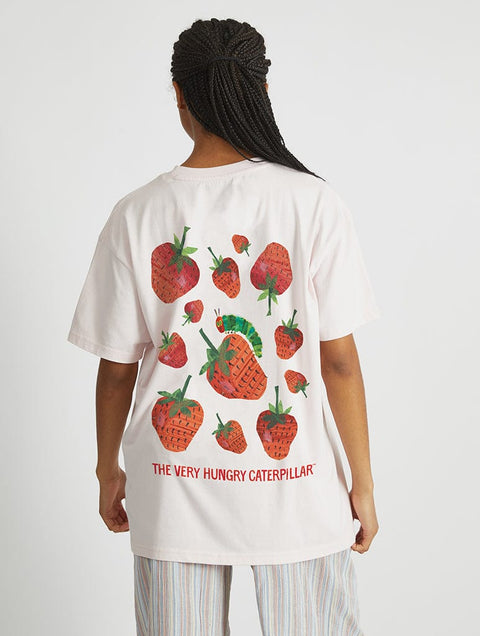 The Very Hungry Caterpillar Strawberry T-Shirt In Pink